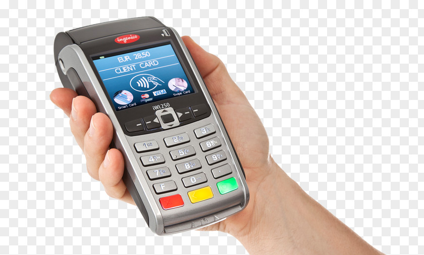 Credit Card Point Of Sale Payment Terminal Ingenico Sales System PNG