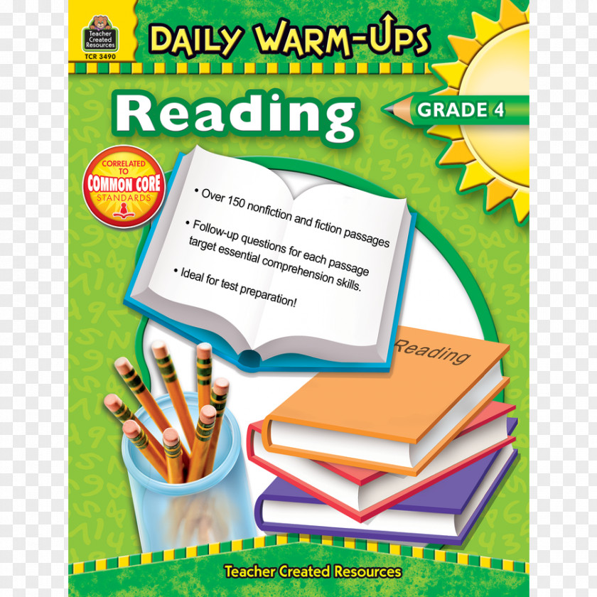 Daily Warm-Ups: Reading, Grade 3 Warm-Ups Nonfiction Reading 2 Math, Education PNG