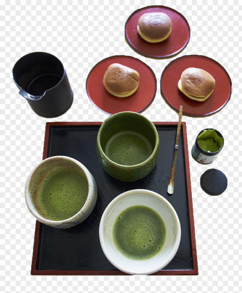 Japanese Tea Set Green Cuisine Ceremony PNG