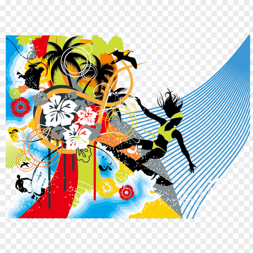 People Surfing Clip Art PNG
