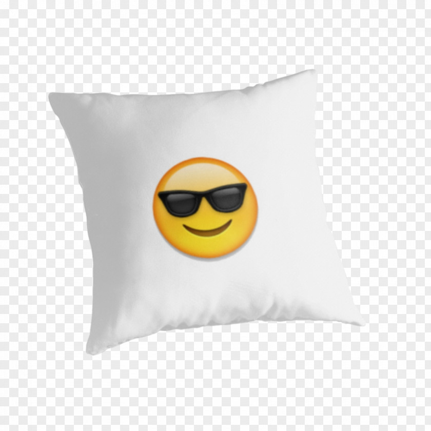 Sunglasses Emoji Throw Pillows Glasses Cushion Visual Perception Book PNG
