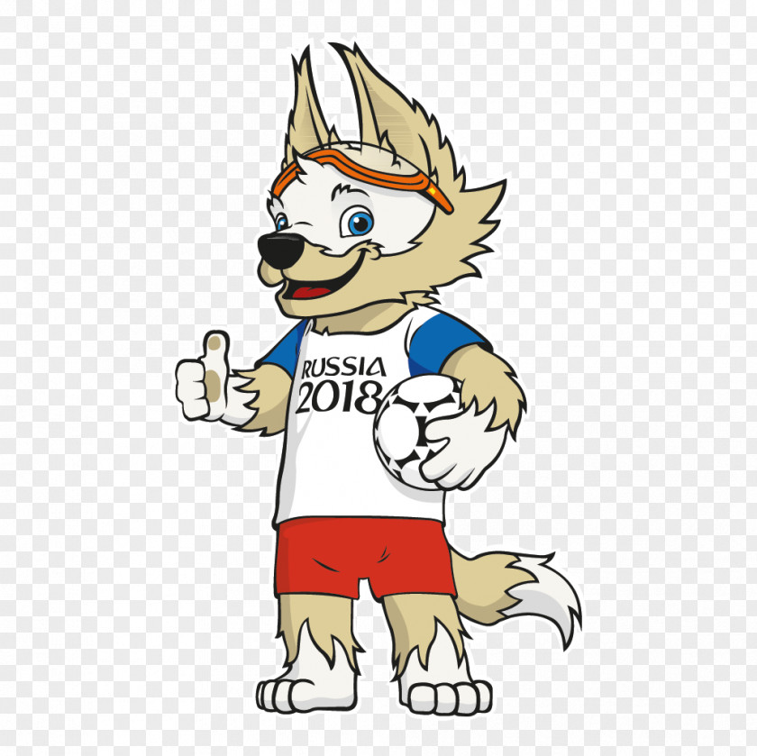 Wolf 2018 World Cup Zabivaka FIFA Official Mascots PNG