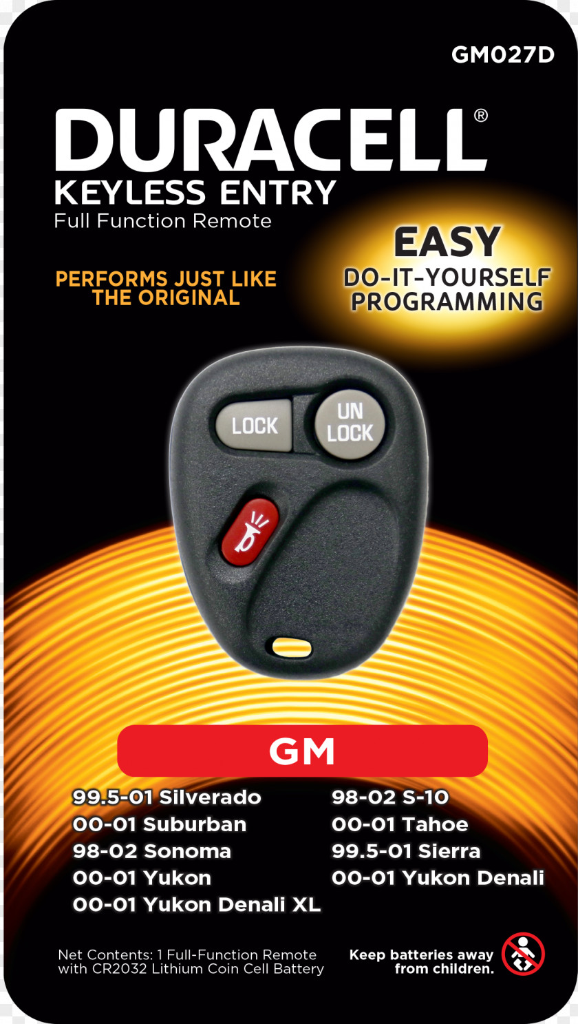 Car Remote Keyless System Controls Chevrolet PNG