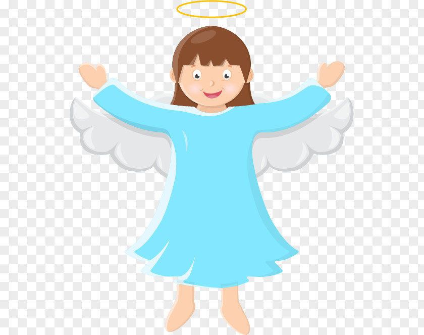 Christmas Angel With Open Arms Clip Art PNG