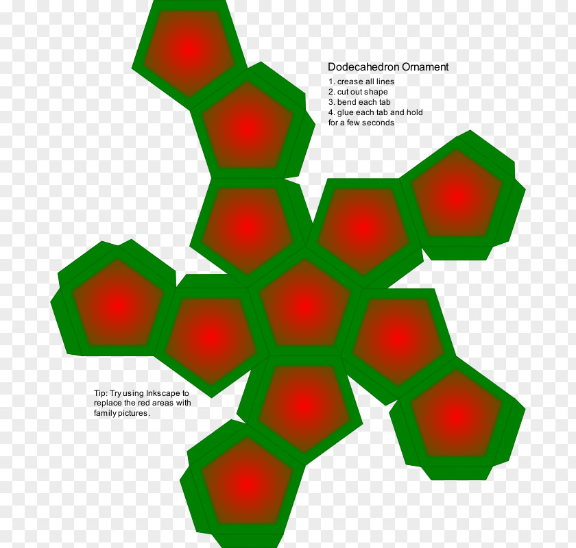 Dodecahedron Platonic Solid Cuboctahedron Net Angle PNG