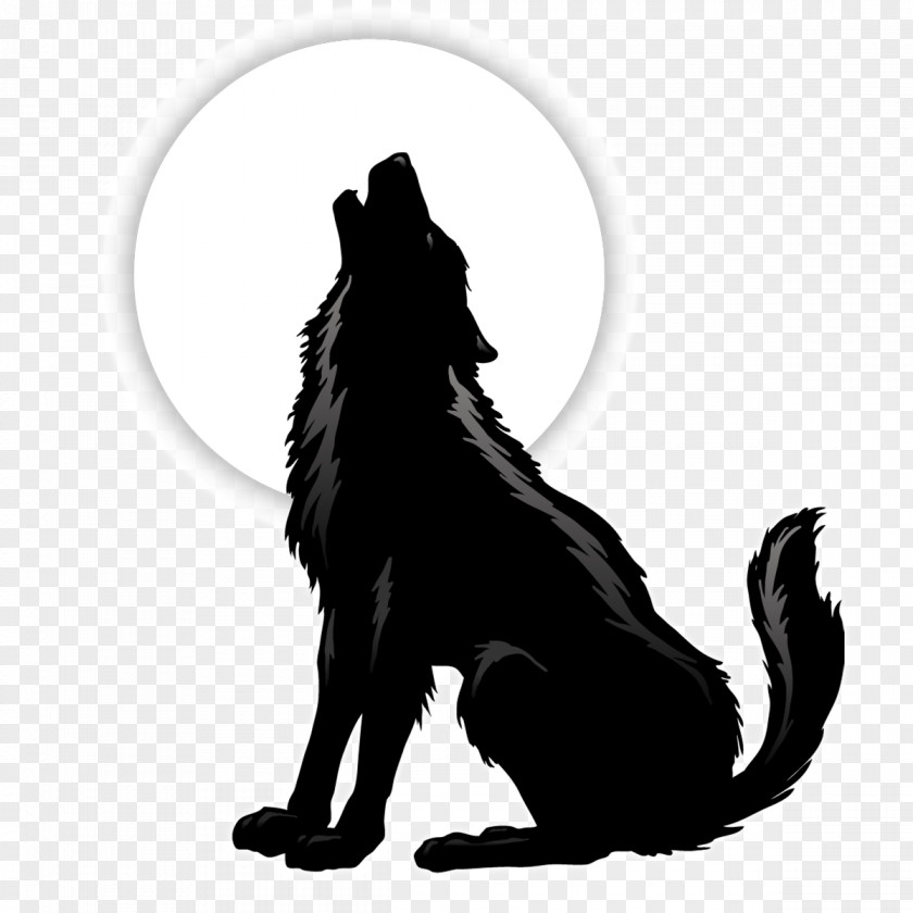 Wolf Gray Coyote Silhouette Clip Art PNG