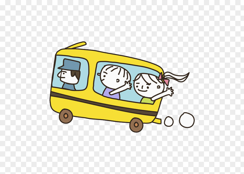 Yellow Bus Motor Vehicle PNG