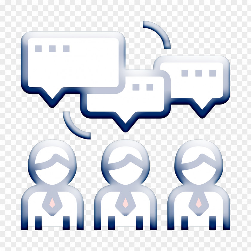 Business Icon Teamwork Brainstorm PNG