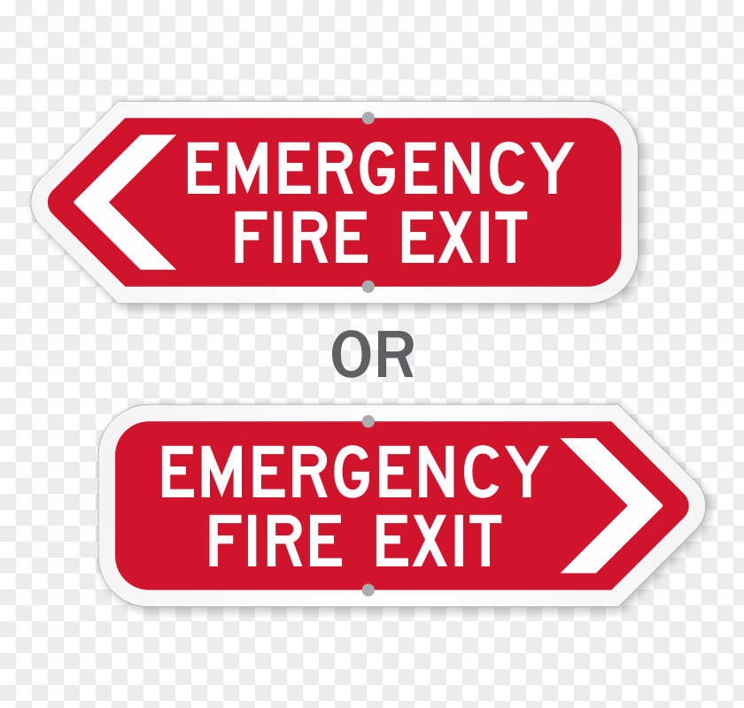 Emergency Exit Traffic Sign Arrow PNG