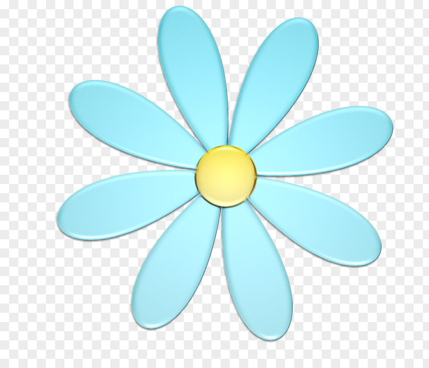 Plant Wheel Blue Petal Turquoise Aqua Teal PNG