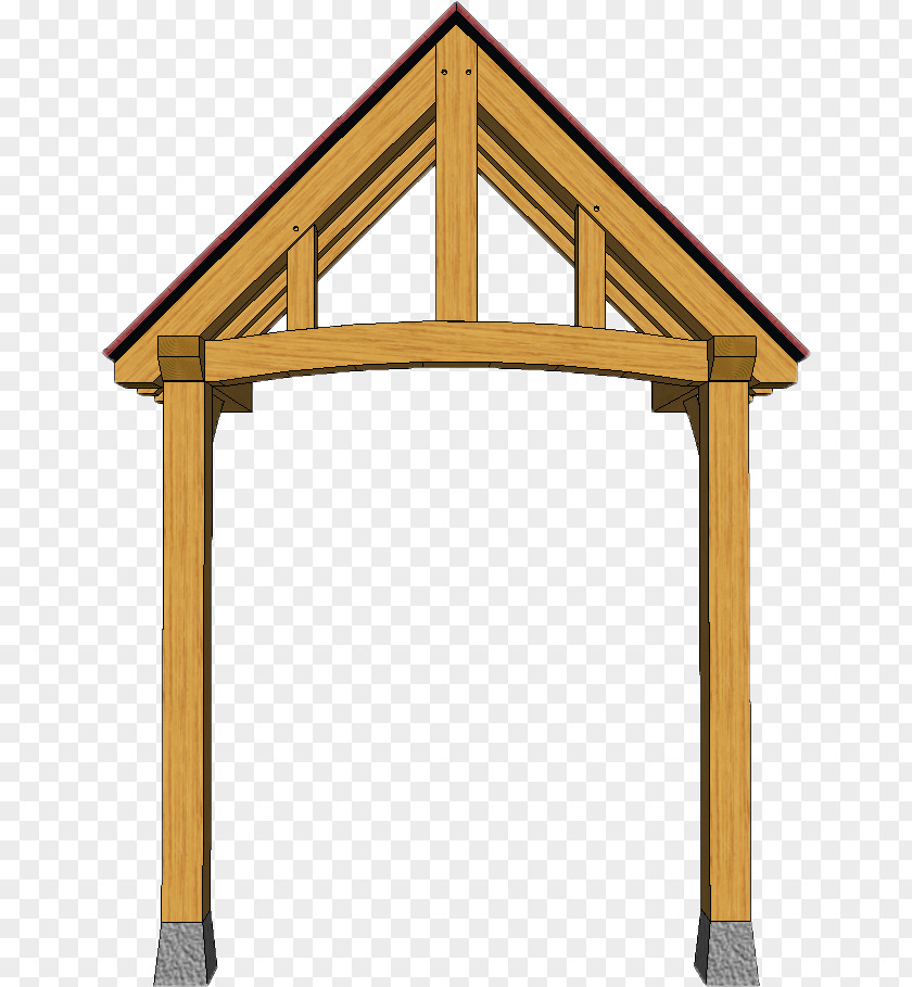 Wooden Truss Porch Roof Shed Wall Timber Framing PNG