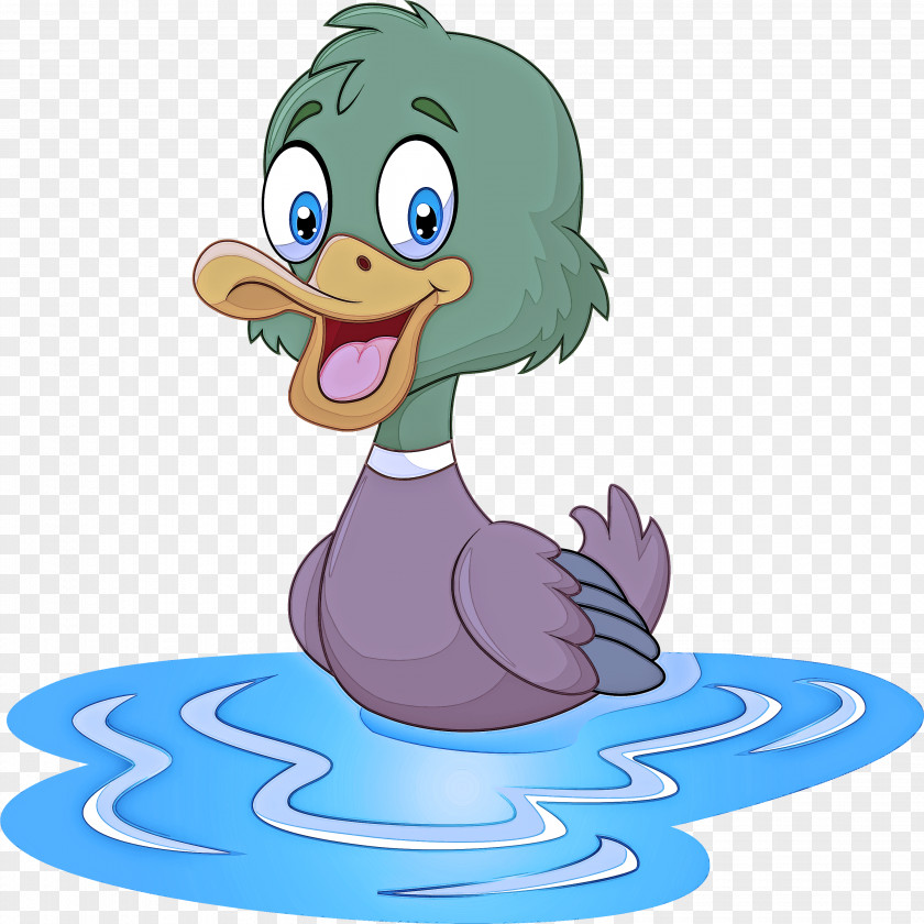 Animation Waterfowl Duck Cartoon Bird Ducks, Geese And Swans Water PNG