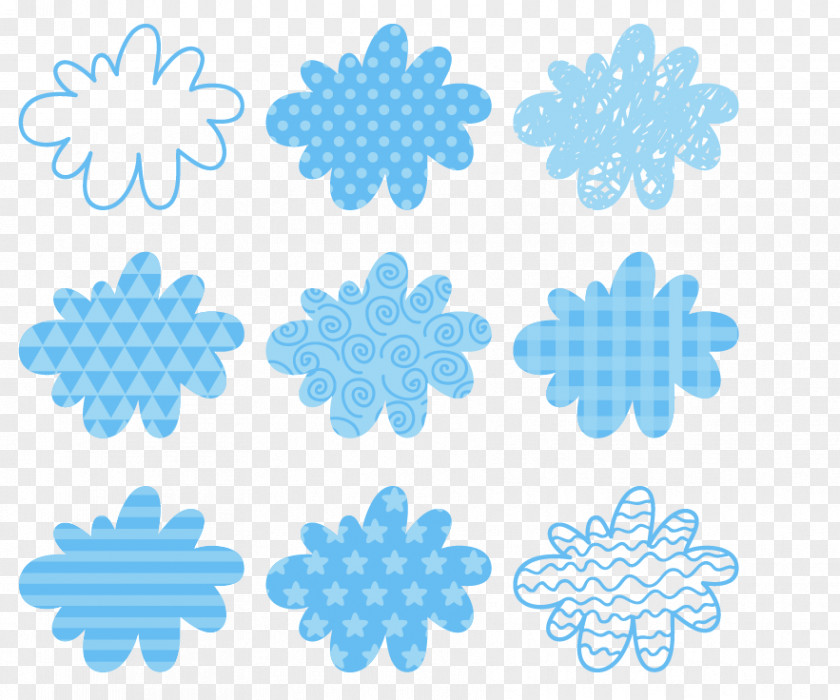 Blue Pattern Clouds PNG