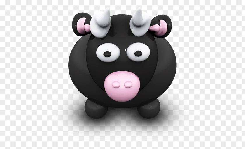 Bull Pink Pig Snout Smile PNG