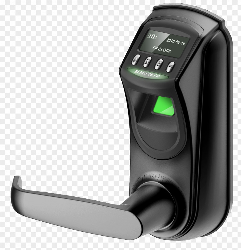 Fingerprint Scanning Electronic Lock Biometrics Door PNG