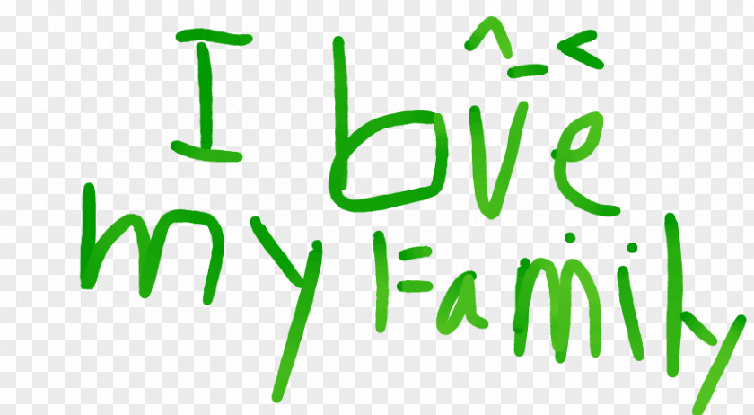 I Love My Family Logo Brand Line Angle Font PNG