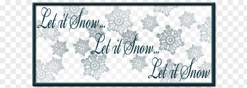 Snow Header Paper Pattern Calligraphy Font Picture Frames PNG