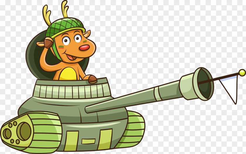 Vector Cartoon Deer Open Tanks Royalty-free Illustration PNG