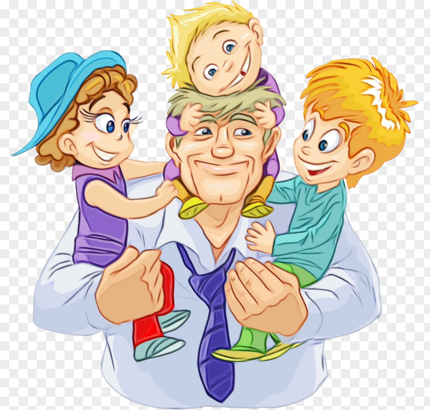 Father's Day Clip Art Image Illustration PNG