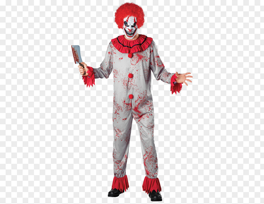 Horror Clown Halloween Costume Evil Clothing PNG