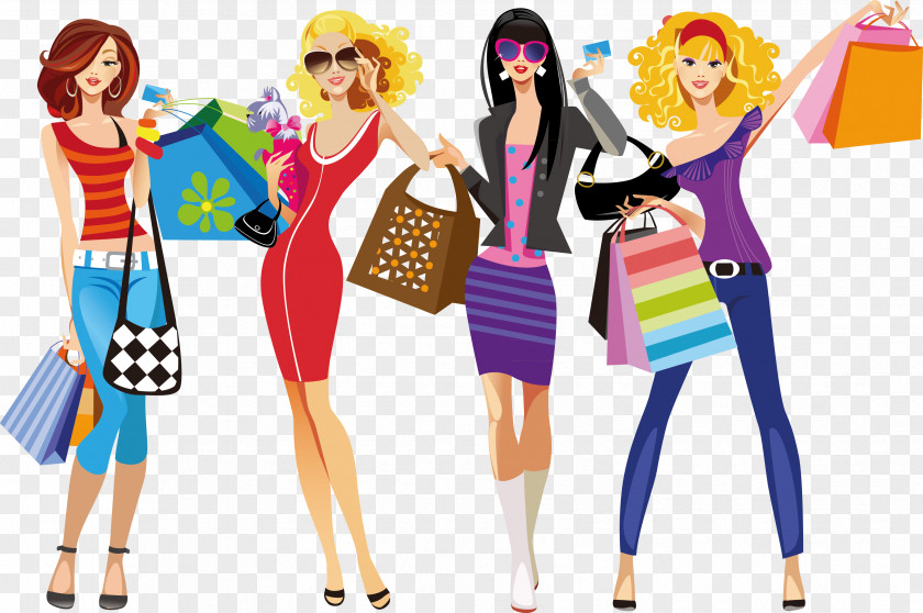 Shopping Girl PNG , shopping clipart PNG