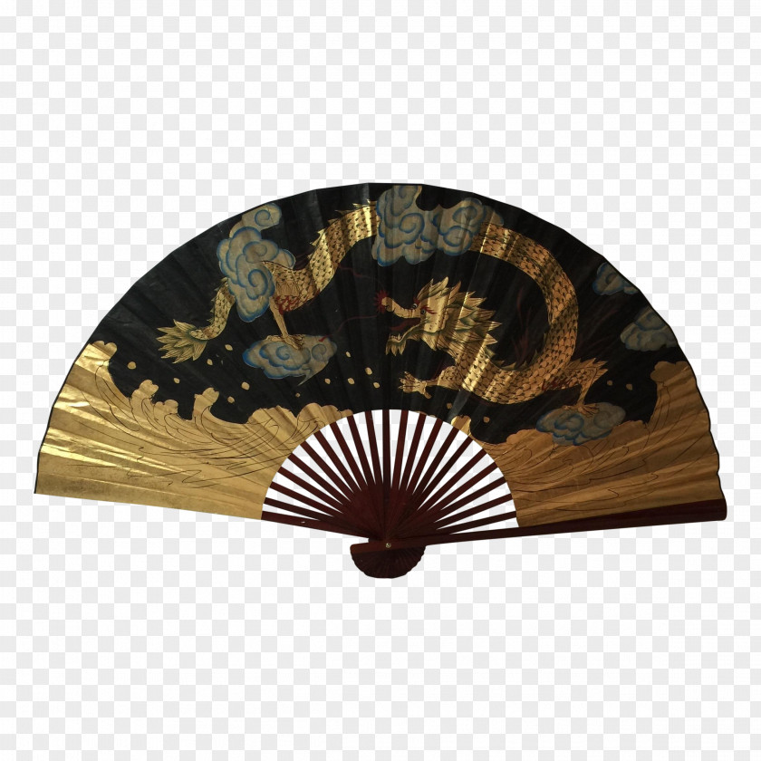 China Hand Fan Chinese Dragon PNG