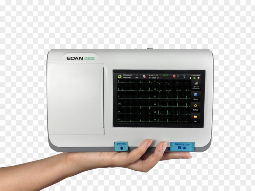 Ekg Electrocardiography Electrocardiogram Electrocardiógrafo Electrode Laptop PNG