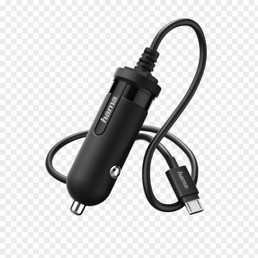 USB AC Adapter Micro-USB Lightning Hama 108155 Ładowarka Samochodowa PNG