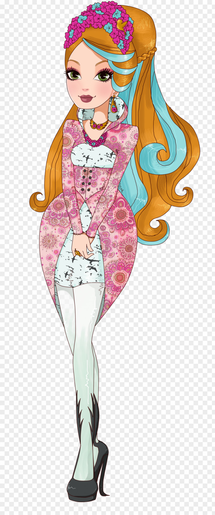 Wonderland Ever After High Fan Art Doll Character PNG