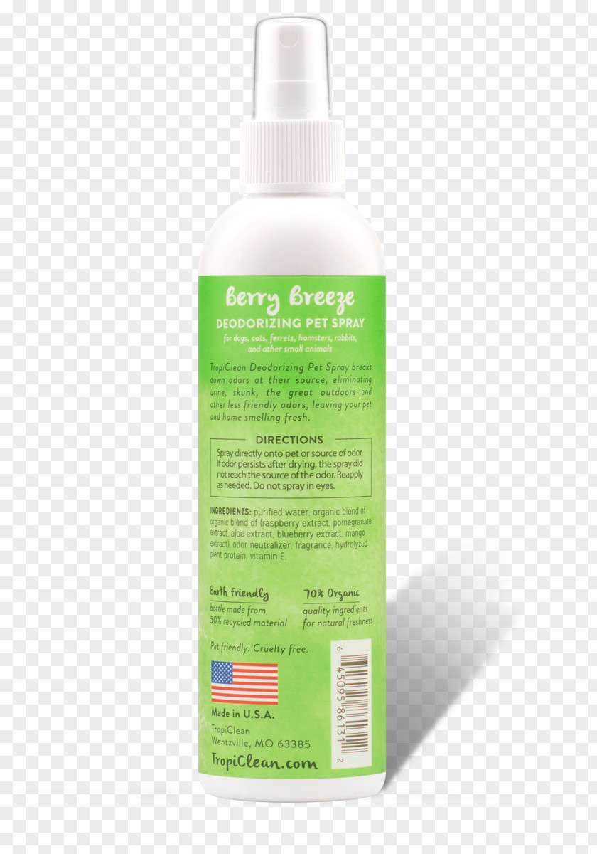 Berry Breeze Lotion Dog Cat Tropiclean Waterless Shampoo PNG
