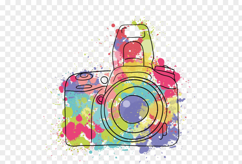 Camera Watercolor Painting Photography Drawing PNG