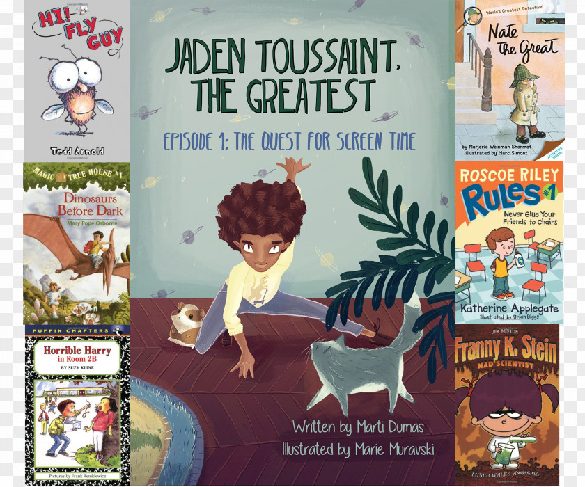 Book Jaden Toussaint, The Greatest Episode 1: Quest For Screen Time 2: Ladek Invasion Children's Literature Series PNG