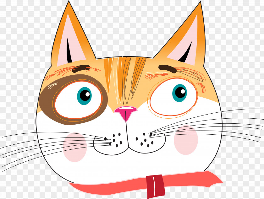Cute Cartoon Color Catwork Cat PNG