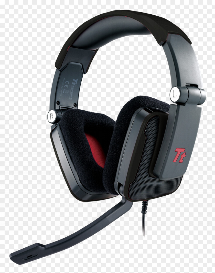 Headphones Gaming Headset TT ESports Shock White Electronic Sports Gamer PNG