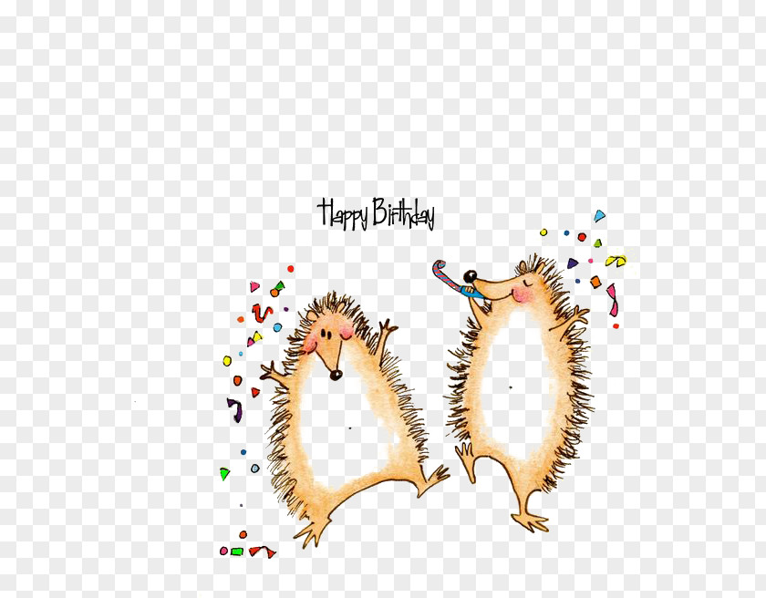 Hedgehog Birthday Celebration Happy To You Wedding Invitation Greeting Card Wish PNG