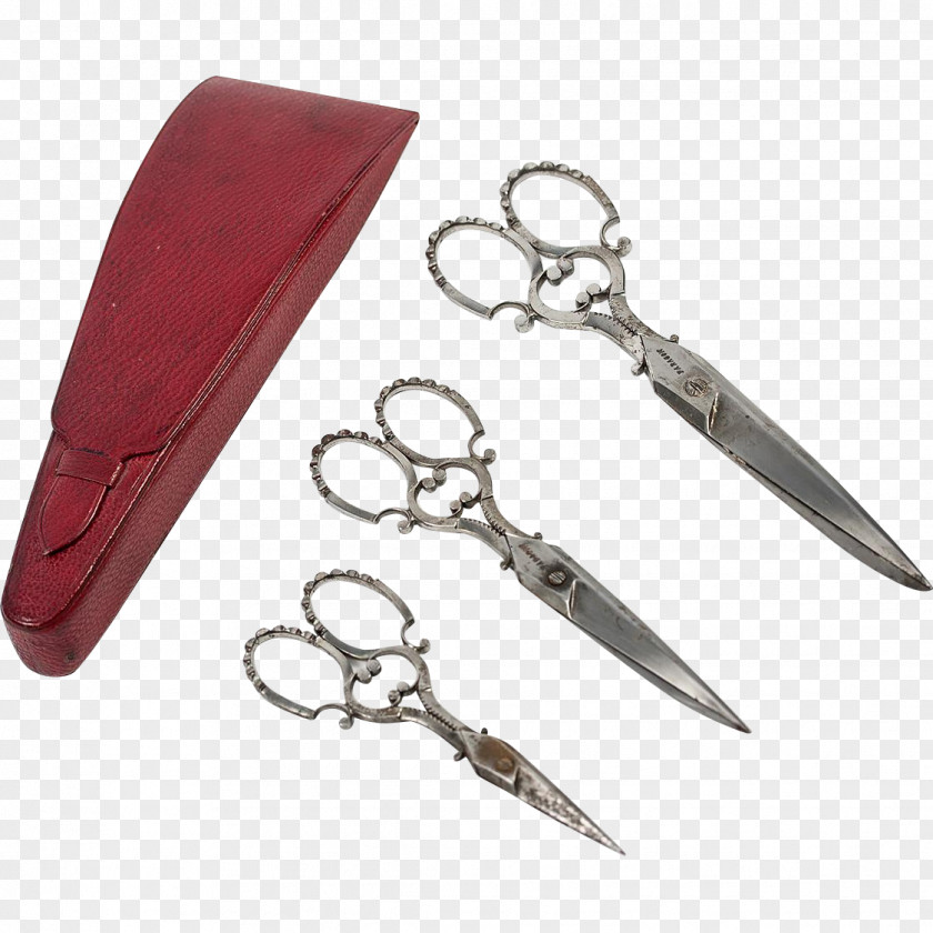 Sewing Needle Knife Scissors Embroidery Tool PNG