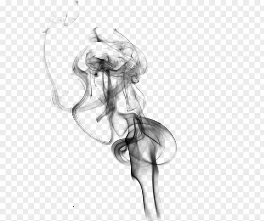 Smoke Art PNG Art, Ink mist effect, black smoke clipart PNG