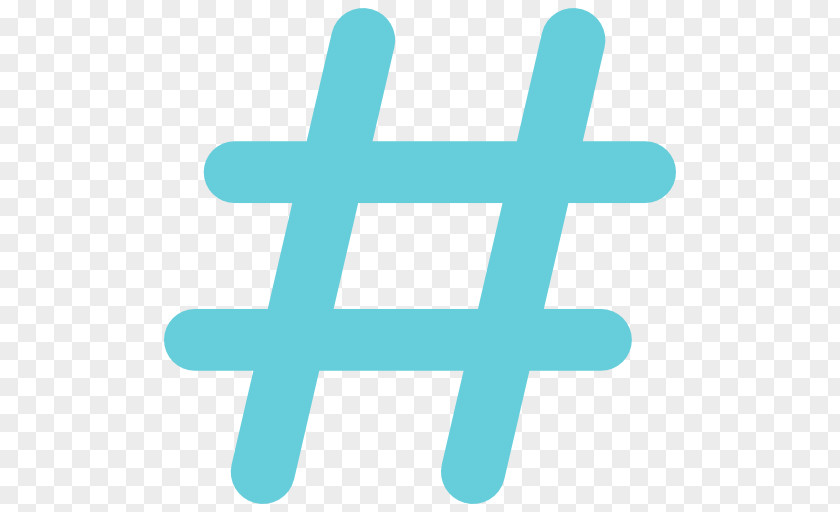 Social Media Hashtag Network PNG