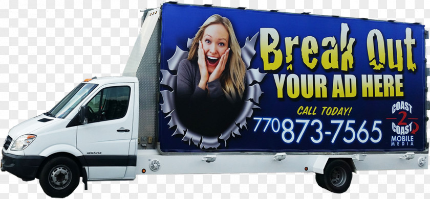 Advertising Billboard Commercial Vehicle Mobile Truck PNG