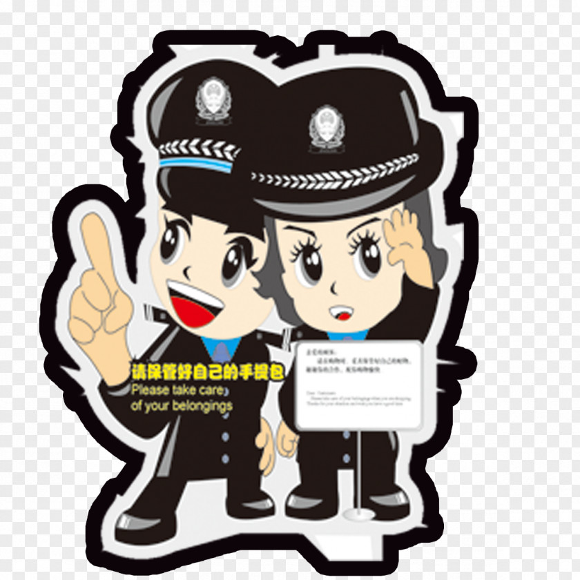 Couple Policeman Police Officer Cartoon Character PNG
