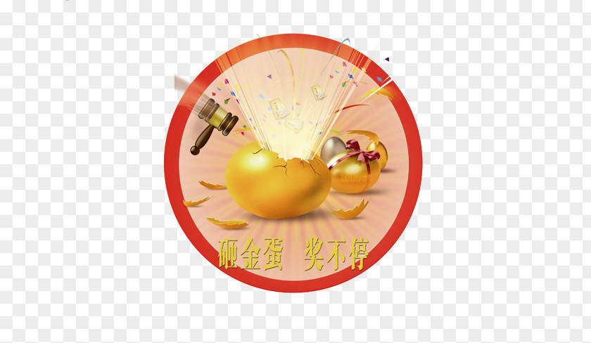 Hit The Golden Eggs Kept Award Egg Chicken Gold PNG