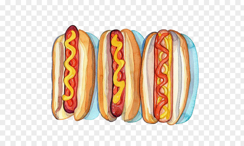 Hot Dog Food Fast Banana Ketchup Barbecue PNG