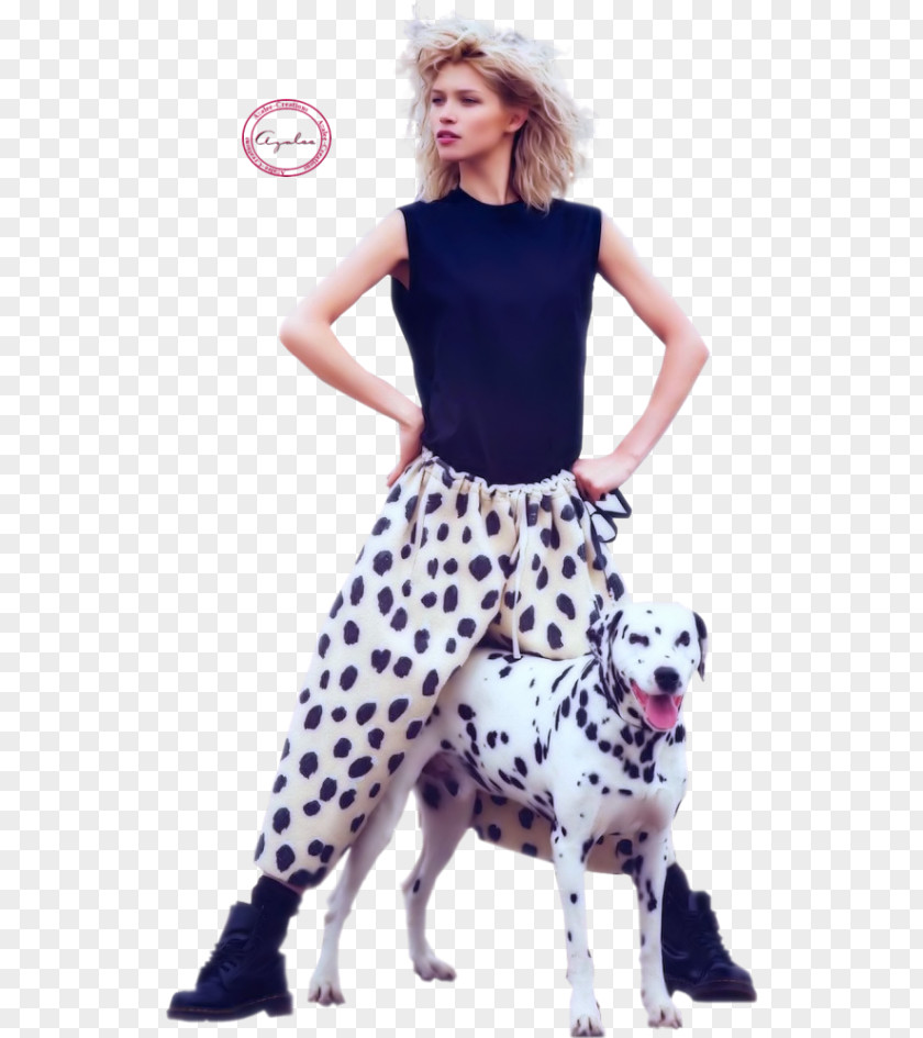 Mehdi Benatia Hana Jiříčková Dalmatian Dog Vogue Fashion Model PNG