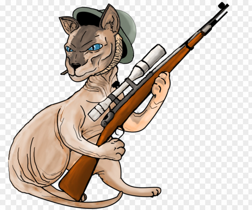 Army United States Sniper School Sphynx Cat Clip Art PNG