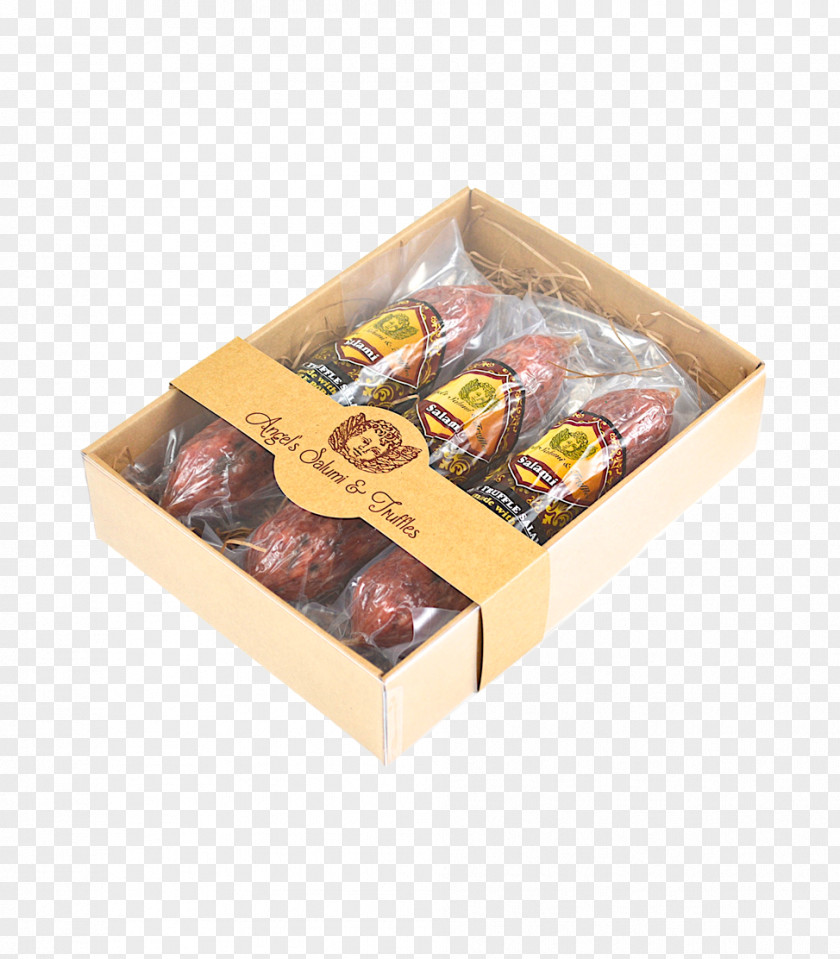 Black Truffle Salami Box Food Gift Baskets PNG