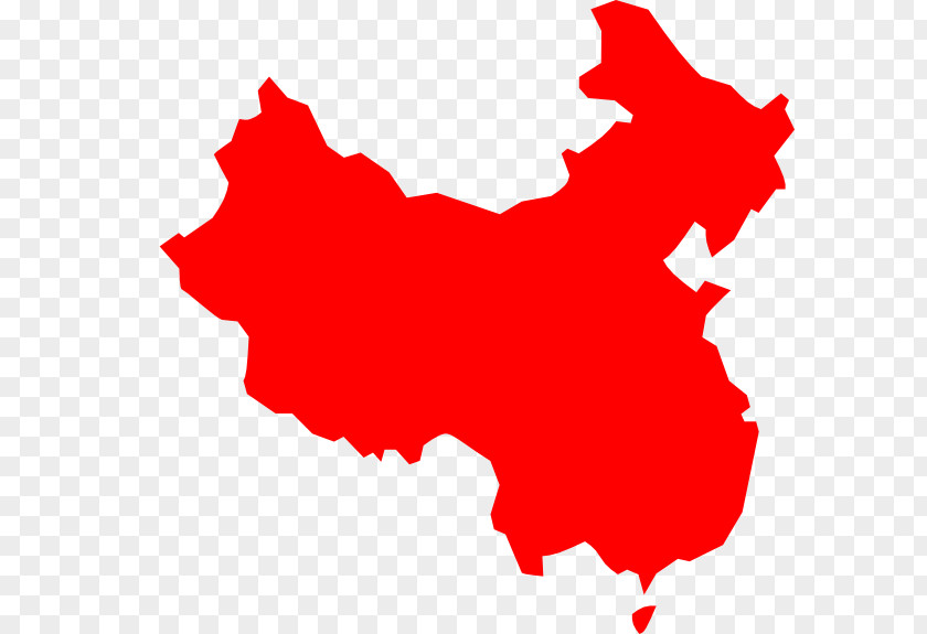 Chinese China Vector Map Clip Art PNG