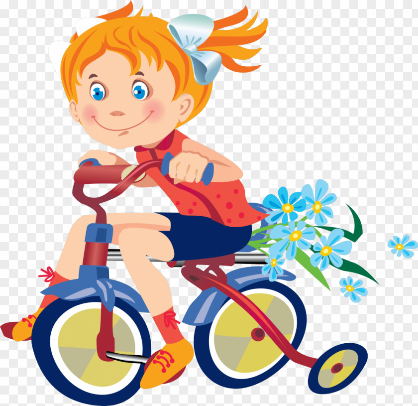 Cycling Child Clip Art PNG