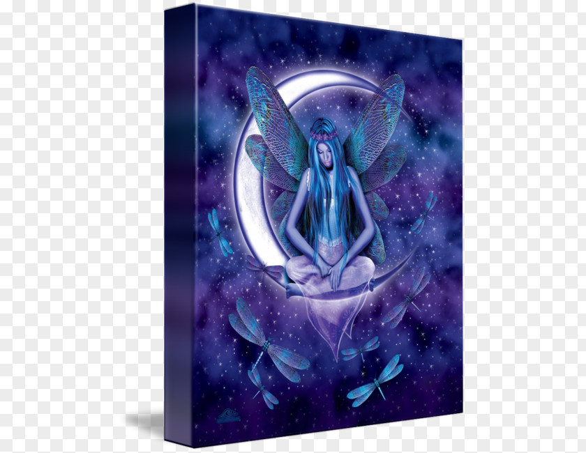 Dragon Fly Fairy Blue Moon Pixie Luck PNG