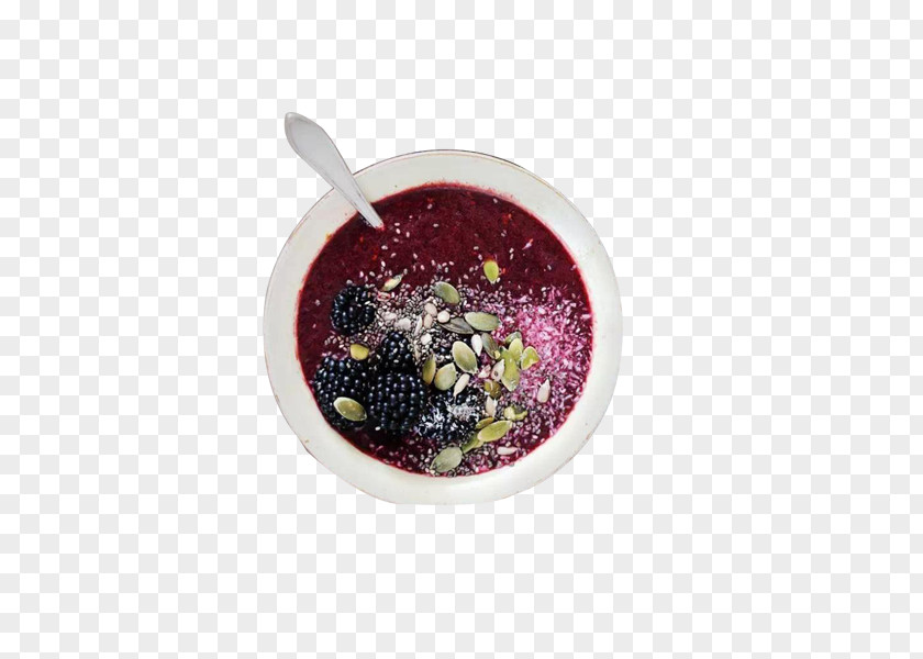 Mulberry Purple Rice Smoothie Breakfast Axc3xa7axc3xad Na Tigela Berry Muesli PNG