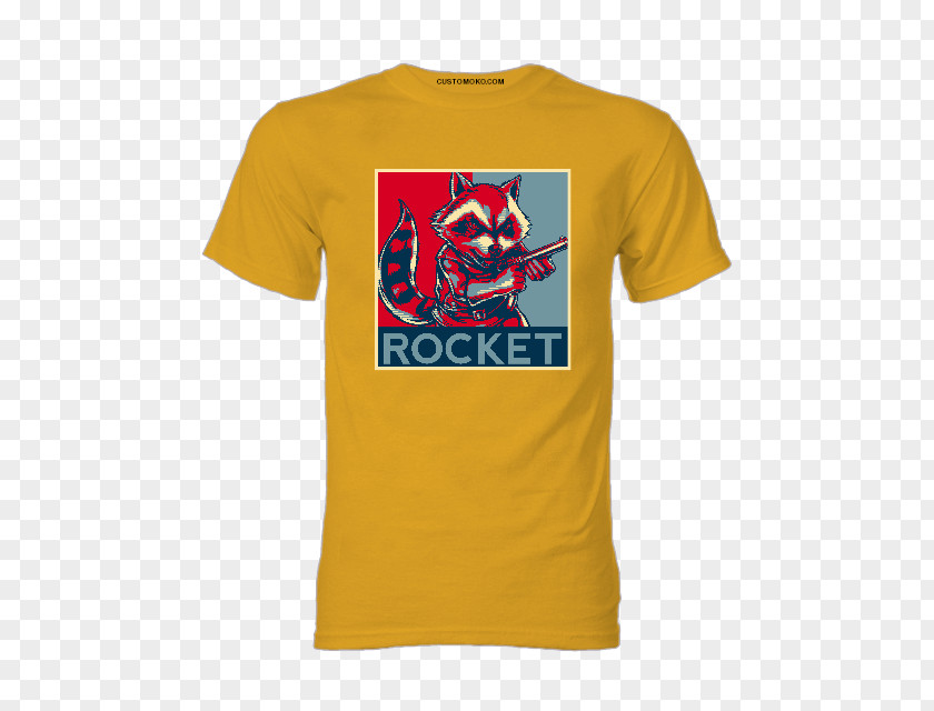 T-shirt Rocket Raccoon Golden State Warriors Sleeve PNG